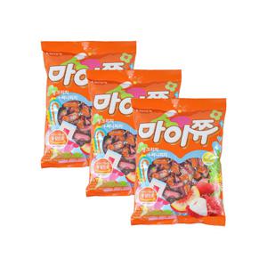 크라운 마이쮸 핑크리치 써니피치 284g x 3개
