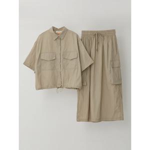[신규컬러추가] 바스락 셔츠 카고 스커트 셋업   KOOPP550 (3colors)