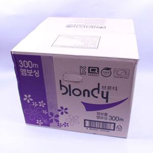 브론디 엠보싱 점보롤 2겹 300M 16롤 1박스 화장지 휴지 업소용화장지 화장실화장지 두루말이휴지 공중화장