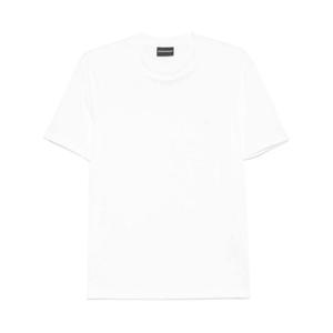 엠포리오 아르마니 남성 화이트 반팔 티셔츠 EM000983 AF13669U0003