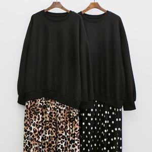 [모노무드]모노무드 원피스 배색 빅사이즈 302N953S 호피 여성