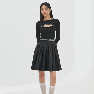 [에고이스트]트임 포인트 볼륨 미니 원피스 EQ2KO361