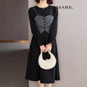 ATMARK 체크뷔스티에+원피스SET_AA56SE002G