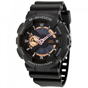 카시오 G-Shock 블랙 다이알 남성용 시계 GA110RG-1A
