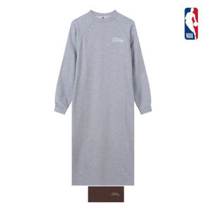 [엔비에이]엔비에이 여성 간절기 오버핏 맨투맨 롱 원피스 N253TO721P