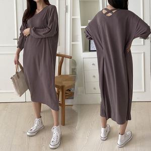 [아이우먼]위쉬몰 NO 백엑스끈브이넥원피스(K250H508) 빅사이즈