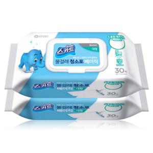 스카트 물걸레 청소포 베이직 (대형) 30매x2개