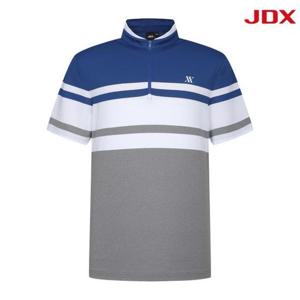 JDX HC03 남성 스트라이프 댕깡 반집업 티 X2TSW2553