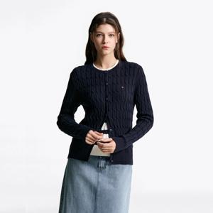 [타미힐피거(여성)]크루넥 케이블 가디건 T22F6KCD032WT2