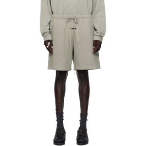 피어오브갓 반바지 그레이 사커 플리스 쇼츠 252161M193008