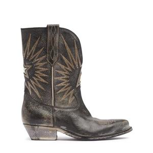 Golden Goose Wish 스타 로우 가죽 부츠 82I-846040