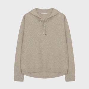 르샵  셋업 후드 스트링 아트웍 니트 풀오버 L1G32KPO910