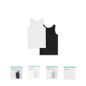 탑텐키즈 MKF5UL1001 남아 코튼스판 탱크탑  2매입