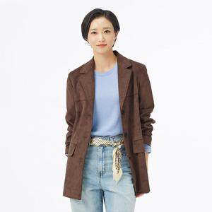[빌드]BPFJ112 Le. 스웨이드  텍스처 재킷/빅사이즈/미시/여성/가을