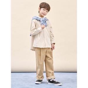 [빈폴키즈] 코듀로이 스판 핀턱 팬츠  베이지 (BI5X21G01A)