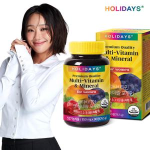 홀리데이즈 멀티비타민&미네랄 포우먼 90정 1병 3개월분