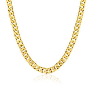 [한국금다이아몬드] 남자 순금 목걸이 면 체인 24K 37.5g 18K장식