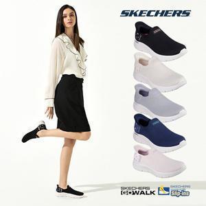 스케쳐스 여성용 고워크 플라워 슬립인스