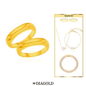 디아골드 24K 순금 더블볼륨 쌍지+샤인가드링 쌍지+14K 진주 목걸이,팔찌세트+테니스팔찌