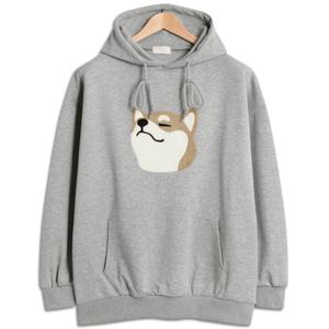 [탑보이][탑보이] 보들보들 시바 오버핏 기모 후드티 (IN076)