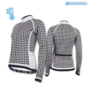 세컨윈드 하운드 여성 기모 겨울 자전거 져지 NM86