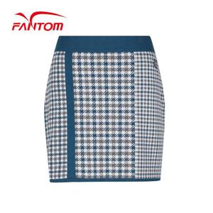 [팬텀] 여성 체크 니트 큐롯 스커트 221B3PF161_TQ
