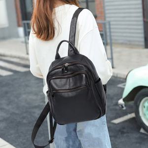라임 소가죽 백팩