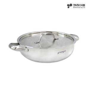 키친아트 그랑제 인덕션 통3중 304스텐 전골냄비 24cm