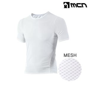 [MCN]MCN K매쉬 반팔 이너웨어 화이트 언더레이어 자전거
