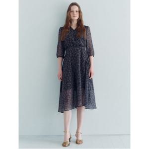 [Melissa] 프린트 랩 원피스  애쉬 (ML4371A224)