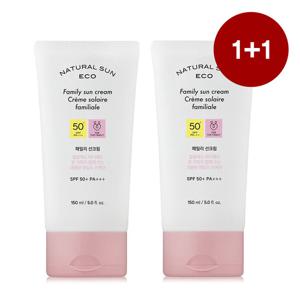 [1 +1] 더페이스샵 내추럴선 에코 패밀리 선크림 150ml