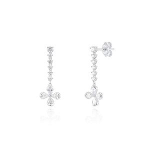 [GB] 튜더로즈 다이아 드롭 14K 귀걸이 LEF24018D
