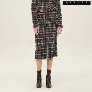 [시슬리] 발텍스 셋업 니트 스커트 SAKS42261_BK