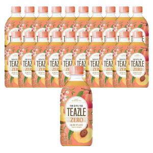 웅진 티즐 제로 피치우롱티 500ml 20개