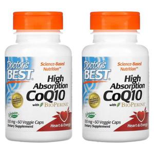 닥터스베스트 하이앱소프션 코큐텐 바이오페린 100mg 60캡슐 2팩