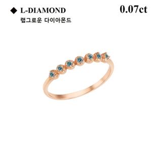로이드 14K 다이아몬드 세팅블루 하프 세팅반지 LRF21188D