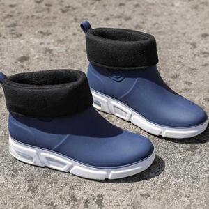 [라일리] Rly 장마철 키높이 기모 신발 방수 남성 레인 부츠 장