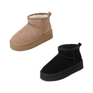 [금강제화]프리웨이 여성  숏 플랫폼 양털 부츠 2종 택1 RICBOC4