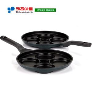 키친아트 하우스쿡 4구원형에그팬26CM(가스렌지용)