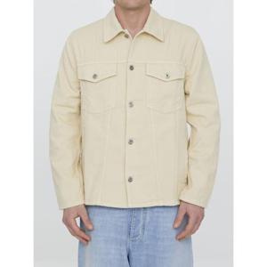 오프화이트 긴팔 셔츠 OMYD046S23DEN003 BEIGE