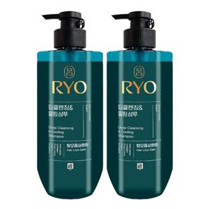 [려]려 청아 딥클렌징 앤 쿨링 샴푸 592ml x2