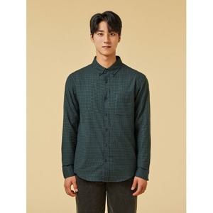 [자주]그린 남 플란넬 체크 셔츠 J312404001