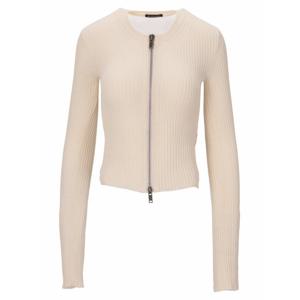 [ANN DEMEULEMEESTER] 라프리마 여성 니트웨어 Terna 울 지퍼 가디건 B0012518KN055 002 내추럴 화이트 2510WKN23KN055002 /9