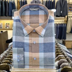 [크로커다일남성]봄신상 린넨 써커 긴팔남방 CDAABWS141465_SH