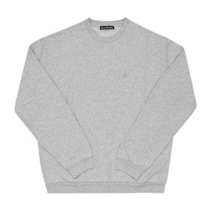 아크네스튜디오 CI0186 PALE GREY MELANGE 페이스 로고 패치 맨투맨