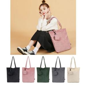 코듀로이가방 포올 콜덴 코듀로이 에코백 파우치 FA827 (5COR)