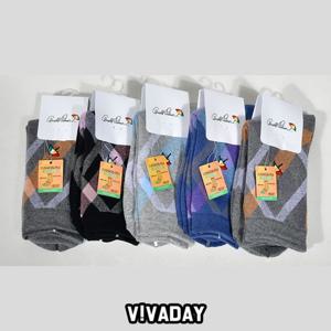 VIVADAY-YS31 양말세트 사선장목숙녀 5켤레혼합