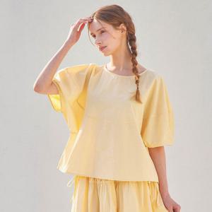 [매긴]벌룬 슬리브 루즈핏 블라우스_PBMF5M1BL5051