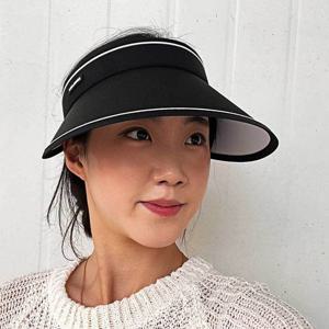 햇빛가리개 돌돌이 썬캡 모자 블랙 썬캡 돌돌이 여름