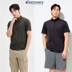 디스커버리 [DMZT61053] 25SS 프레시벤트 남성 집업 반팔티